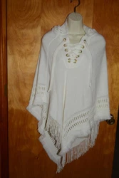 (Tie-up closure in the front. This is so soft and would look great over anything. Im pretty easy to get along with :).