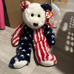 Spangle beanie baby WHITE FACE WRONG DATE. Condition is Used. Shipped with USPS Ground Advantage.
