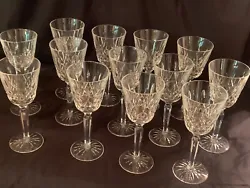 Excellent used condition. Waterford Lismore Tall Claret wine glasses 7.5