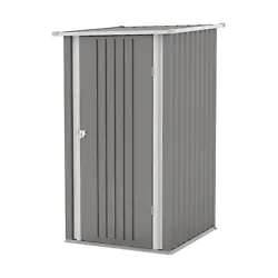 Patiowell 3 x 3 FT Outdoor Storage Shed,Small Garden Tool Storage Shed with Sloping Roof and Single Lockable Door,...