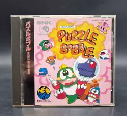Jeu Puzzle Bobble pour SNK Neo Geo CD NTSC-J JAP vendu dans son boîtier avec sa notice dorigine. Puzzle Bobble- SNK...
