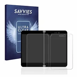 18x Savvies SU75 Film de protection décran compatible avec Microsoft Surface Duo (9x Affichage 1, Affichage 2). Le...