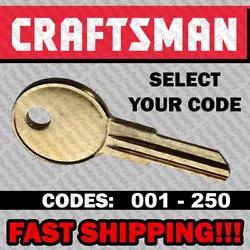 The code you need should be stamped on the face of the lock and must match 100% for the key to work. If your code is 2...