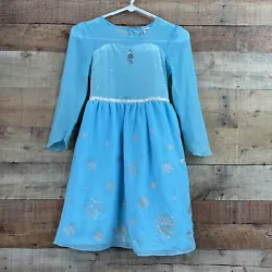 Disney Jumping Beans Frozen Elsa blue dress Size 7. Dress only no cape.