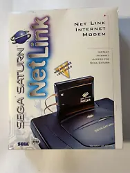 Sega Saturn Net Link Modem Open Box - All contents inside are NEW and never used.