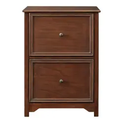 Keep your place looking tidy with this Bradstone 2 Drawer Walnut File Cabinet. Color/Finish Walnut. Keep life organized...