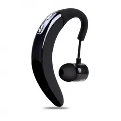Single Wireless Earphone Ear-hook Headphone w Mic [Black]. Comfortable and lightweight for a comfortable fit, the...