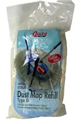 Vintage 1998 Quickie HomePro 100% Cotton Dust Mop Refill (Type D) NEW. ****Packaging Shows Signs of Shelf Life (See...