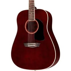 The Washburn WD100DL Dreadnought is a steel string acoustic guitar featuring a mahogany top and dreadnought size,...