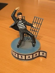 Carlton Cards Heirloom Ornament Elviss Jailhouse Rock Musical Works!. We do not have the box anymore. My dad threw it...