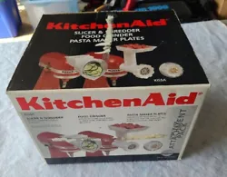 Kitchenaid Stand Mixer Attachments KGSA Meat Grinder Slicer/Shredder pasta maker.  Brand new in the box!