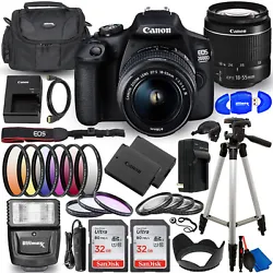 Canon EOS 2000D with EF-S 18-55mm III Lens. Compact and capable, the Canon EOS 2000D is a sleek entry-level DSLR...