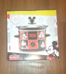 Disney Mickey Mouse 2 Quart Slow Cooker Crockpot removable stoneware insert. NEW IN BOX not used..Any questions please...