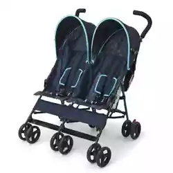 The Delta Childrens LX Side-by-Side Double Stroller is useful for parents on the go who have two small kids. It has a...