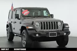 This 2020 Jeep Wrangler Unlimited Sport is a certified preowned vehicle with the sting gray clear coat exterior and...