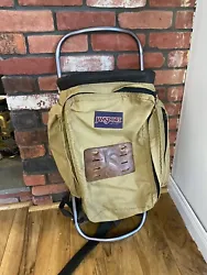 VTG Jansport Tan Aluminum External Frame Hiking Camping Backpack Made In USA. Bag is used in fairly decent condition no...