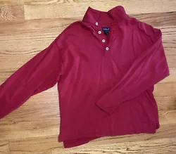 Vintage Patagonia Polo Collar Button Pull Over Sweater Mens L Red Long Sleeve. Amazing condition no flaws Excuse...