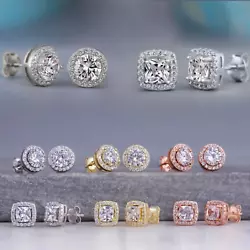 Stone: Cubic Zirconia. Earrings Color: Gold, Rose, Silver. Plating: Gold plated. Material: Brass. Earrings Shape:...