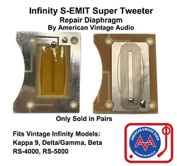 • See the the photo with Frequency response curves comparing the original SEMIT Tweeter, vs our NEW AVA SEMIT parts....