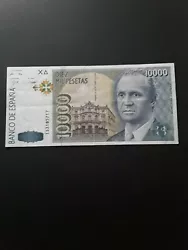 Billet espagne. 10.000 pesetas Juan Carlos du 12 octobre 1992. Qualité Splendide. 1 plis léger sur la longueur