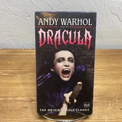 Andy Warhol Presents Dracula VHS Tape Cult Horror Comedy Udo Kier. See all photos for the true cosmetic conditionAny...