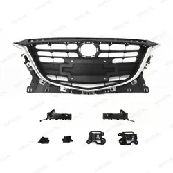 Fit for: AXELA (MAZDA 3) 2014-2016（7PC）. 7PCS For MAZDA 3 AXELA 2014-2016 Front Grille Grill & Bumper Support...
