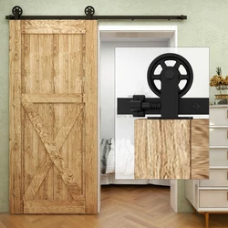 [LOADING CAPACITY]: The maximum weight of the sliding barn door kit is 330LB/150kg, leaving 170mm/6.7