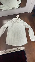 NEW 780$ GUCCI Girls 12 Cotton Button Down SHIRT BLOUSE Fits Women Size XS- S.