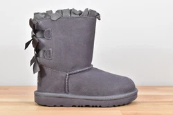 NEW UGG Toddler Bailey Bow II Ruffles Grey Size 12 in NEW Condition with original box! -Authenticity Verified!