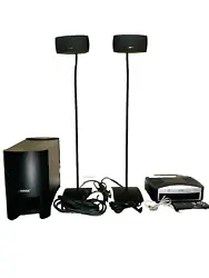 Bose 3-2-1 System with receiver, remote, cables, speakers, speaker stands with instructions in original box.  NOTE...