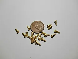 SMALL SLOTTED BRASS WOOD SCREWS FOR ANTIQUE CLOCK REPAIR AND OTHER PROJECTS. They would be great for clock repair as...
