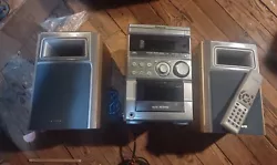 Aiwa compact stereo system. In great condition. Model XR- M55. AM/FM receiver, cassette player and CD player. Includes...