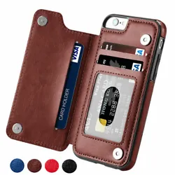 Magnetic Leather Wallet Case Card Slot Shockproof Flip Cover For iPhone 14 13 Pro Max 12 11 Pro X XS MAX XR 8 7 6 PLUS....