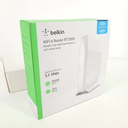 Belkin RT3200 AX3200 WiFi 6 Dual-Band Wireless Router 3.2 Gbps. Extremely good condition, looks barely used. Thank you,...