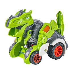 [Dinosaur toy car] Simple inertial car Dinosaur car is easy to play, fast and solid. Just push it gently, and the toy...