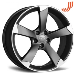 4 Jantes neuves en 18 style AUDI ROTOR Anthracite. Dispo aussi en 17 18 19. pour Audi / VW / Seat / Skoda.