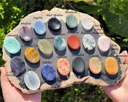 Worry stones or Palm Stones are smooth polished gemstones that fit in the palm of your hand, or within your fingers....