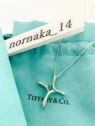 MINT TIFFANY & Co. Infinity Cross Necklace Silver 925 with Box. ☆ Total Condition Rank : Mint. 【　Rundom...