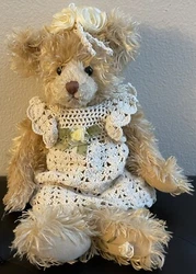 Settler Bears Big Floppy Collector Teddy Bear - Flower.