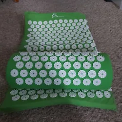 Prosourcefit Prosource Acupressure Green Mat And Pillow Set For Back/Neck.