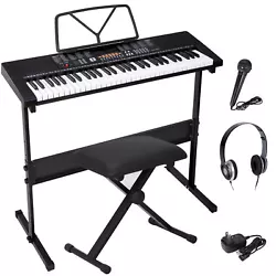 Electronic organ size: 83.5 27.5 8cm(32.9 10.8 3.15in). This 61 Keys Digital Electronic Keyboard Piano is designed for...