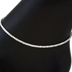 This is a gorgeous 2mm butterfly bracelet or anklet. The Facets on the Beads really enhance this anklet beautifully,...