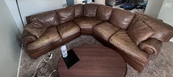 3 Pice Sectional Leather Couch (Prices are negotiable).