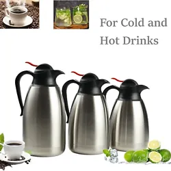 Safe to touch, even when filled with hot coffee. Large Capacity: available in 40.5 oz, 50.7 oz, and 67 oz. Easy to...