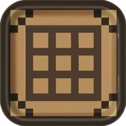 MINECRAFT LARGE Square PAPER PLATES 8 count. - Electronics that are pre owned (used) may show signs of wear such as...