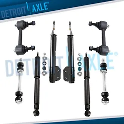 8pc Front and Rear Shock Absorbers + Sway Bars. 2x Rear Shock Absorbers - 4344433. 2x Rear Sway Bar End Links - Driver...