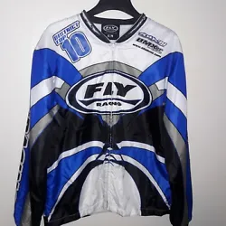 Fly Bikewear Bmx Racing allover print doublesided Logo Jacket. Mens sz XL Condition is 