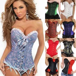 Corset Sizing Note: the corset will fit very tight and you will have open space in the lace up back. Buy a corset that...