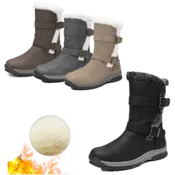 ♢ Mid Calf. ◈ Wedge Sandals. Fashion Winter Boots-Stylish Slouch with ankle buckle strap,multiple colors for your...