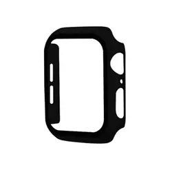 For Apple Watch 44mm Hard PC Bumper Case with Tempered Glass BLACK For Apple Watch 44mm Hard PC Bumper Case with...
